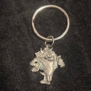 Vintage 90’s Taz Tanzanian Devil Cartoon Character Keychain 1990’s